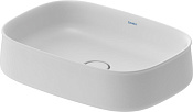 Duravit Zencha Раковина накладная без отв. 55х39x14h см, цвет: белый шелковисто-матовый 2373553279