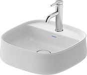 Duravit Zencha Раковина накладная квадратная на 1 отверстие 42х42x14h см, цвет: белый 2374420071