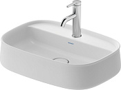 Duravit Zencha Раковина накладная на 1 отв. 55х39x14h см, цвет: белый шелковисто-матовый 2374553271