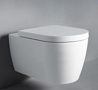 Duravit Me by Starck Унитаз безободк. подв. 37x57x35,5h см, цвет: белый/белый шелк.-мат. 2529092600