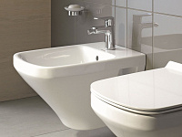 Duravit DuraStyle Биде подвесное 37x48см, с 1 отв. под смеситель и покрытием Wondergliss, цвет:белый 22851500001