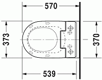 Duravit Me by Starck Унитаз подвесной 37,3x57x35,5h см, цвет: белый 25285900001