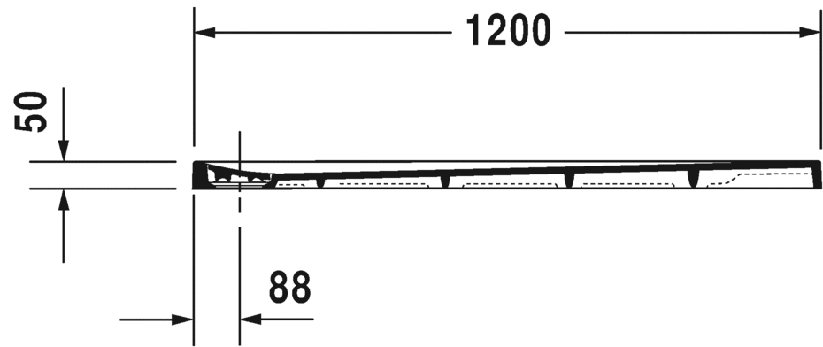Duravit Stonetto Душевой поддон 120х100x5h см, цвет: песочный 720168480000000