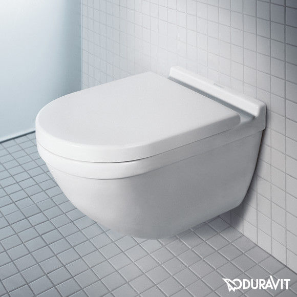 Duravit Starck 3 Унитаз подвесной с сиденьем Rimless 36,5x54x37,5h см, цвет: белый 45270900A1