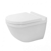 Duravit Starck 3 Унитаз подвесной с сиденьем Rimless 36,5x54x37,5h см, цвет: белый 45270900A11