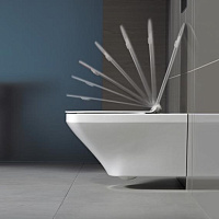 Duravit DuraStyle Унитаз подвесной с сиденьем Rimless 37x54x35,5h см, цвет: белый 45510900A1