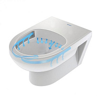 Duravit DuraStyle Унитаз безободковый подвесной с сиденьем 36,5x54x35h см, цвет: белый 45620900A1