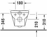 Duravit DuraStyle Унитаз безободковый подвесной с сиденьем 36,5x54x35h см, цвет: белый 45620900A1