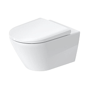 Duravit D-Neo Унитаз подвесной безободковый, с крышкой-сиденьем, 37x54 см, цвет: белый 45770900A1