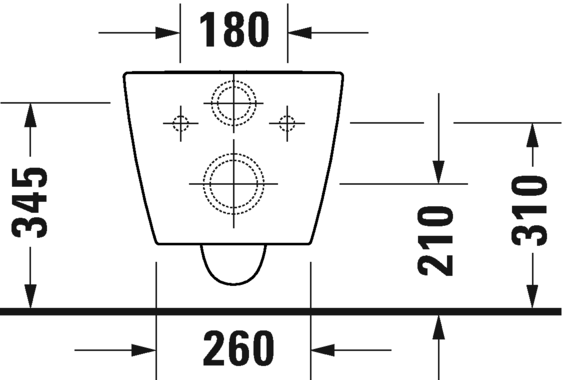 Duravit Me by Starck Унитаз безободковый подвесной с сиденьем 37x57x36h см, цвет: белый 45790920A1