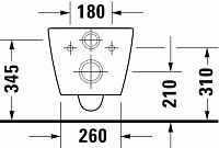 Duravit Me by Starck Унитаз безободковый подвесной с сиденьем 37x57x36h см, цвет: белый 45790920A1