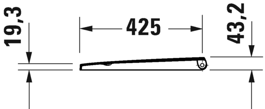 Duravit D-Neo Унитаз подвесной с сиденьем Rimless 37x48x36h см, цвет: белый 45870900A1