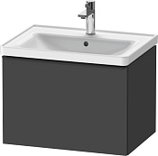 Duravit D-Neo Тумба под раковину подвесн. с 1-им ящ. 63,4x45,2x44h см, цвет: графит мат. DE425404949