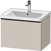 Duravit D-Neo Тумба под раковину с 1-им ящ. 63,4x45,2x44h см, цвет: серо-коричневый мат. DE425409191