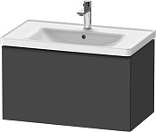 Duravit D-Neo Тумба под раковину подвесн. с 1-им ящ. 78,4x45,2x44h см, цвет: графит мат. DE425504949