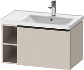 Duravit D-Neo Тумба под раковину с 1-им ящ. 78,4x45,2x44h см, цвет: серо-коричневый мат. DE425709191