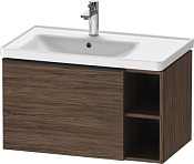 Duravit D-Neo Тумба под раковину подвесная с 1-им ящ. 78,4x45,2x44h см, цвет: орех темн. DE425802121