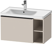 Duravit D-Neo Тумба под раковину с 1-им ящ. 78,4x45,2x44h см, цвет: серо-коричневый мат. DE425809191