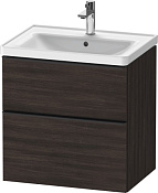 Duravit D-Neo Тумба под раковину с 2-мя ящ. 63,4x45,2x62,5h см, цвет: каштан темн. DE435405353