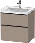 Duravit D-Neo Тумба под раковину подвесная с 2-мя ящиками 63,4x45,2x62,5h см, цвет: лен DE435407575