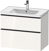 Duravit D-Neo Тумба под раковину с 2-мя ящ. 78,4x45,2x62,5h см, цвет: белый глянц. DE435502222