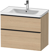 Duravit D-Neo Тумба под раковину с 2-мя ящ. 78,4x45,2x62,5h см, цвет: дуб натур. DE435503030