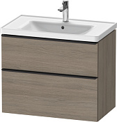 Duravit D-Neo Тумба под раковину подвесн. с 2-мя ящ. 78,4x45,2x62,5h см, цвет: дуб терра DE435503535