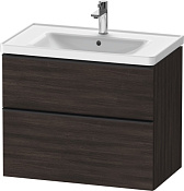 Duravit D-Neo Тумба под раковину с 2-мя ящ. 78,4x45,2x62,5h см, цвет: каштан темн. DE435505353