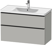 Duravit D-Neo Тумба под раковину с 2-мя ящ. 98,4x45,2x62,5h см, цвет: бетонно-серый мат. DE435600707