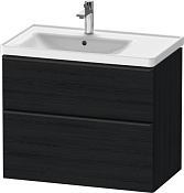 Duravit D-Neo Тумба под раковину с 2-мя ящ. 78,4x45,2x62,5h см, цвет: дуб черный DE435701616