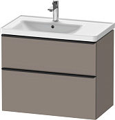 Duravit D-Neo Тумба под раковину с 2-мя ящ. 78,4x45,2x62,5h см, цвет: базальт мат. DE435704343