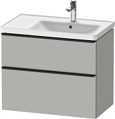 Duravit D-Neo Тумба под раковину с 2-мя ящ. 78,4x45,2x62,5h см, цвет: бетонно-серый мат. DE435800707