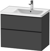 Duravit D-Neo Тумба под раковину с 2-мя ящ. 78,4x45,2x62,5h см, цвет: графит мат. DE435804949