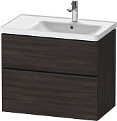 Duravit D-Neo Тумба под раковину с 2-мя ящ. 78,4x45,2x62,5h см, цвет: каштан темн. DE435805353