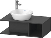 Duravit D-Neo Тумба под раковину подвесная 80x48x26h см, цвет: графит матовый DE491804949