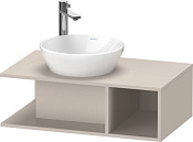 Duravit D-Neo Тумба под раковину подвесная 80x48x26h см, цвет: серо-коричневый матовый DE491809191