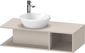 Duravit D-Neo Тумба под раковину слева 100x48x26h см, цвет: серо-коричневый мат. DE491909191