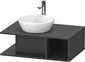 Duravit D-Neo Тумба под раковину подвесная 80x55x26h см, цвет: графит матовый DE492804949