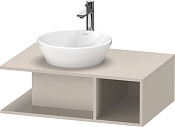 Duravit D-Neo Тумба под раковину подвесная 80x55x26h см, цвет: серо-коричневый матовый DE492809191