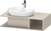 Duravit D-Neo Тумба под раковину слева 100x55x26h см, цвет: серо-коричневый мат. DE492909191