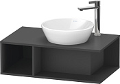 Duravit D-Neo Тумба под раковину подвесная 80x48x26h см, цвет: графит матовый DE493804949