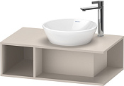 Duravit D-Neo Тумба под раковину подвесная 80x48x26h см, цвет: серо-коричневый матовый DE493809191