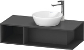 Duravit D-Neo Тумба под раковину справа подвесная 100x48x26h см, цвет: графит матовый DE493904949