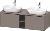 Duravit D-Neo Тумба под две раковины с 2-мя ящ. 140x55x45,9h см, цвет: базальт мат. DE4950B4343