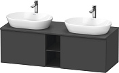 Duravit D-Neo Тумба под две раковины с 2-мя ящ. 140x55x45,9h см, цвет: графит мат. DE4950B4949