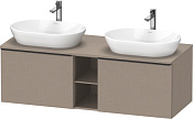 Duravit D-Neo Тумба под две раковины подвесная с 2-мя ящиками 140x55x45,9h см, цвет: лен DE4950B7575