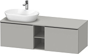 Duravit D-Neo Тумба под раковину слева 140x55x45,9h см, цвет: бетонно-серый мат. DE4950L0707