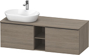 Duravit D-Neo Тумба под раковину слева с 2-мя ящ. 140x55x45,9h см, цвет: дуб терра DE4950L3535