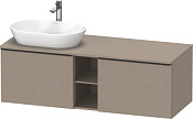 Duravit D-Neo Тумба под раковину слева подвесная с 2-мя ящ. 140x55x45,9h см, цвет: лен DE4950L7575