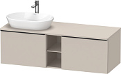 Duravit D-Neo Тумба под раковину слева 140x55x45,9h см, цвет: серо-коричневый мат. DE4950L9191